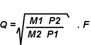 formula for plasma gas flow conversion