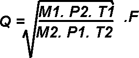 Formula for plasma gas flow unit conversion