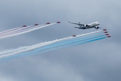 Red Arrows and Airbus A350
