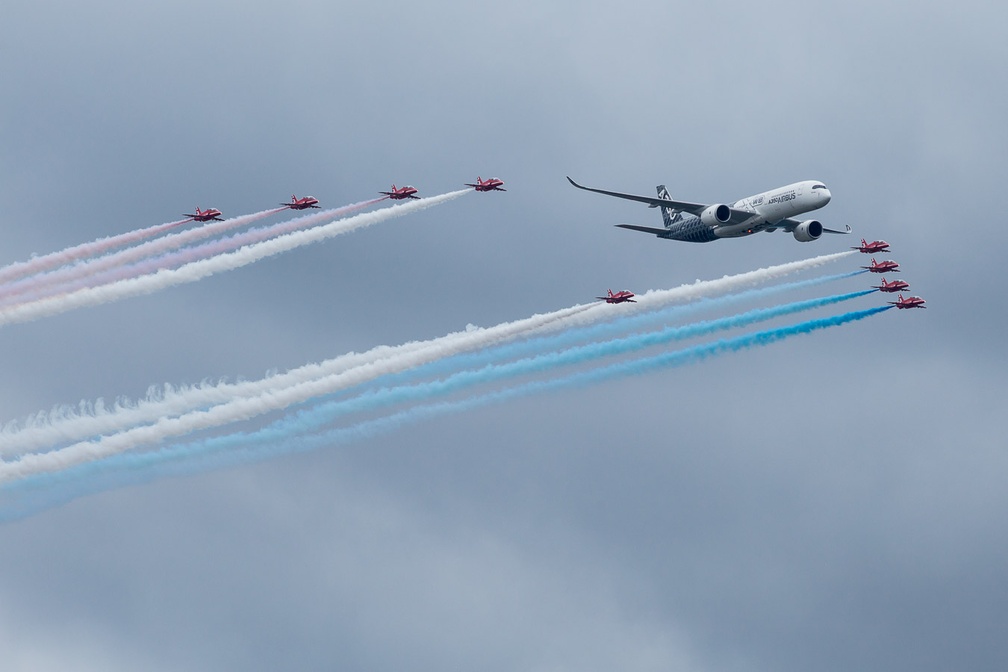 Red Arrows and Airbus A350