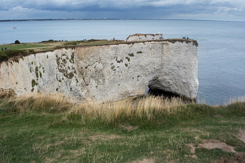 White chalk Promontory with Arch