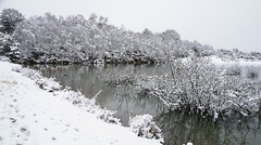 Heathland Lake Snow Scene - pk110053