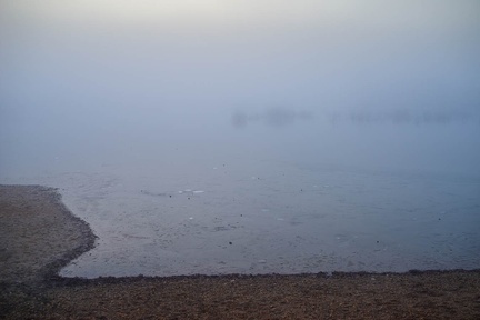 Fog at Dusk over Lake - pk112326