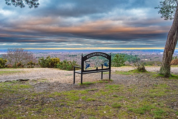 Bench with Colourful Clouds - PK12592